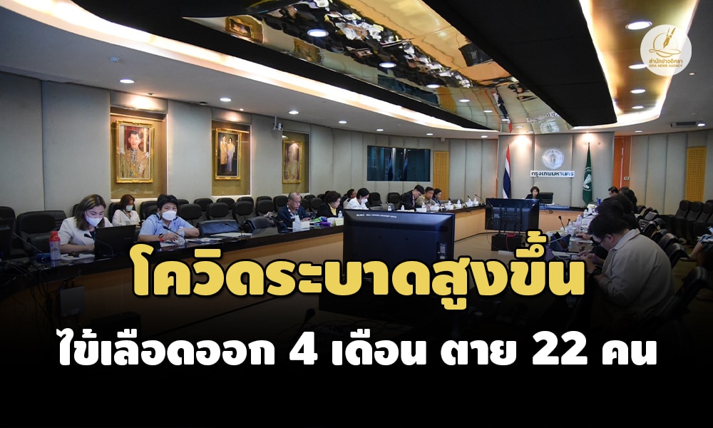 กทม.พบโควิดระบาดหนักขึ้นหลังสงกรานต์ 4 เดือน-ไข่เลือดออก ตายแล้ว 22 คน