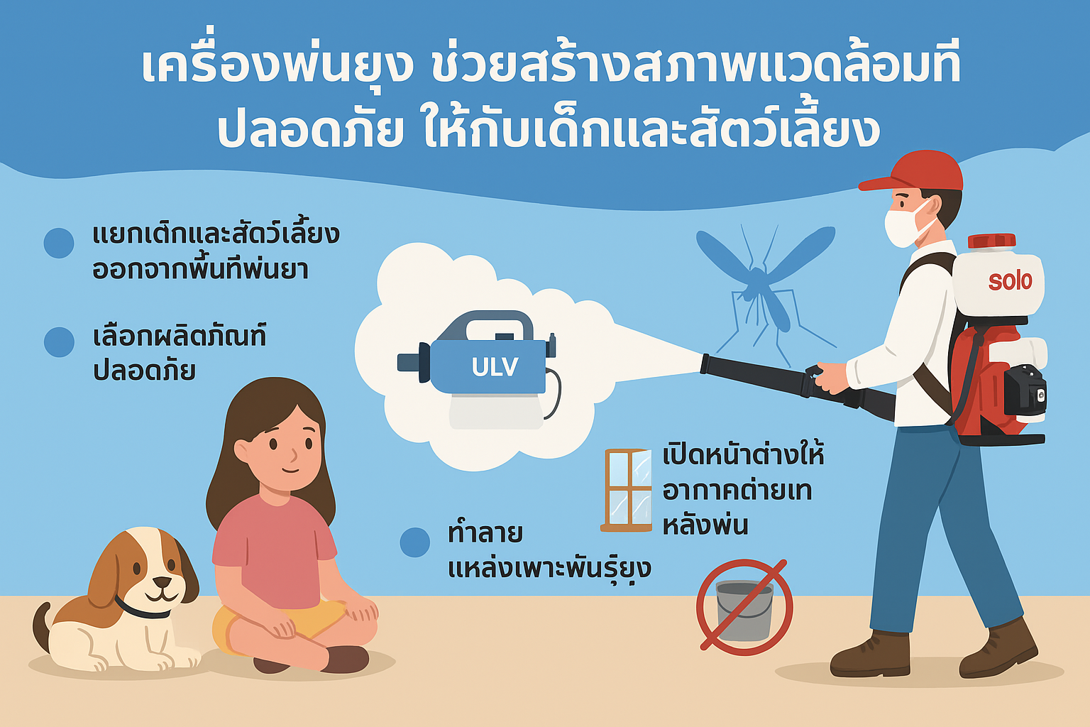 วิธีใช้เครื่องพ่นยุง