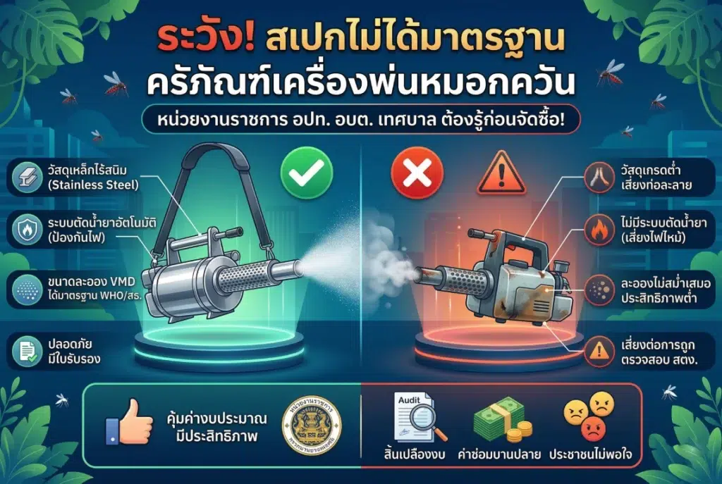 มาตรฐานครุภัณฑ์เครื่องพ่นหมอกควัน