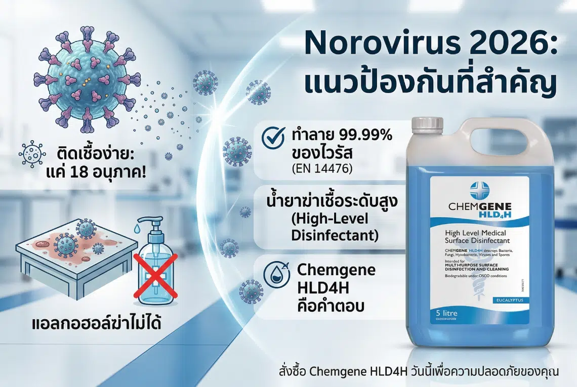 น้ำยาฆ่าเชื้อ Norovirus ไวรัสลำไส้