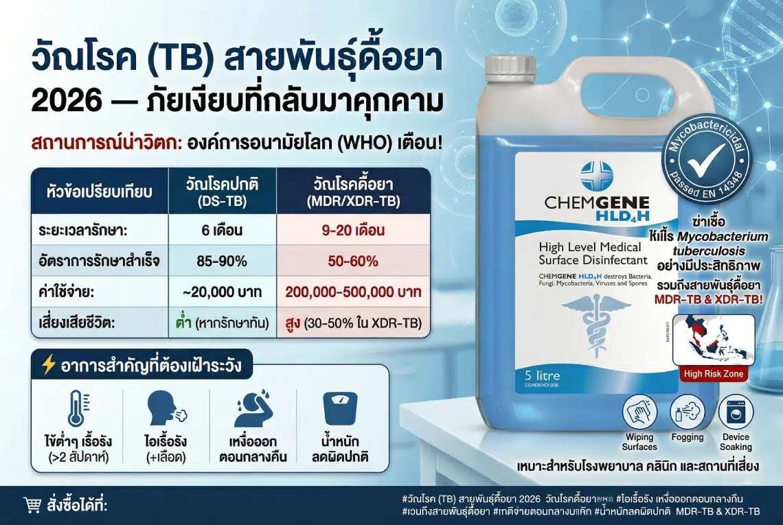 วัณโรค TB ดื้อยา MDR-TB 2026