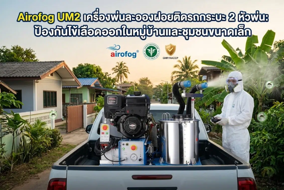 เครื่องพ่นละอองฝอยติดรถกระบะ