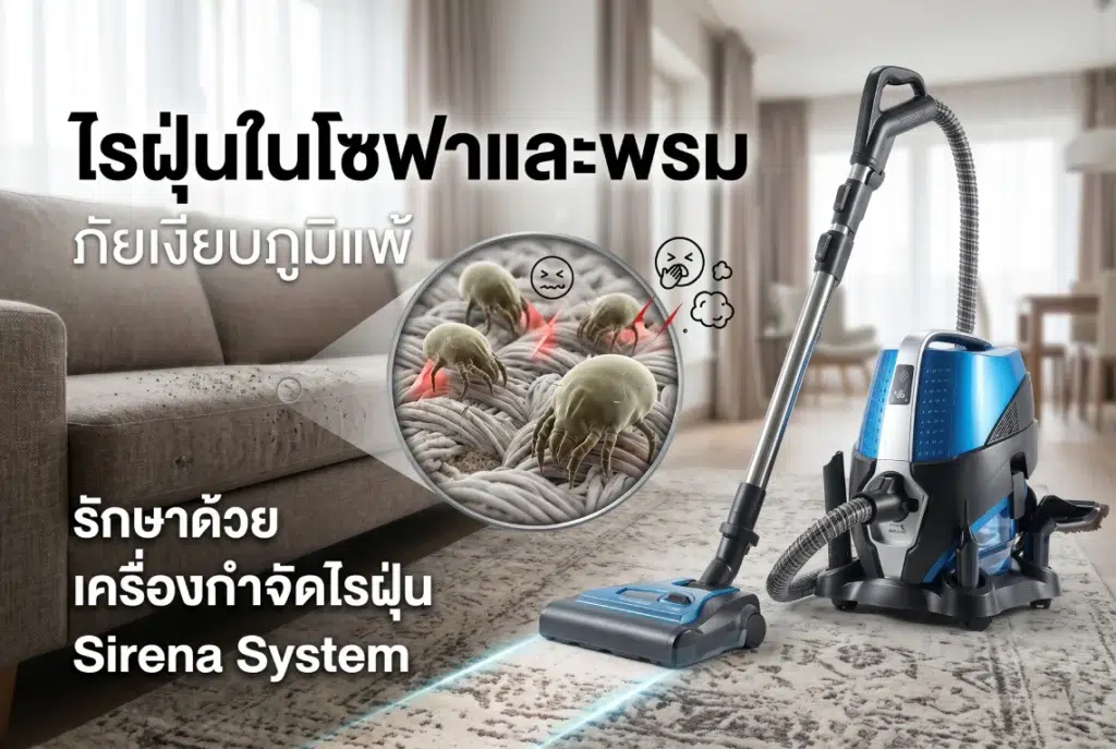 ไรฝุ่นในโซฟาและพรม