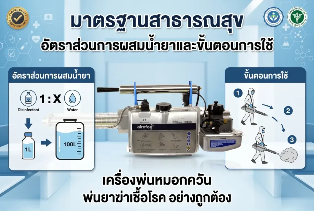 เครื่องพ่นหมอกควัน พ่นยาฆ่าเชื้อโรค