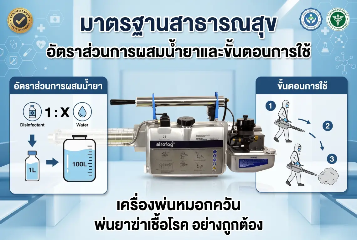 เครื่องพ่นหมอกควัน พ่นยาฆ่าเชื้อโรค